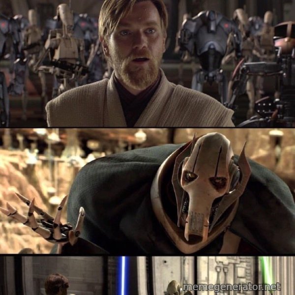 Hello There / General Kenobi meme template